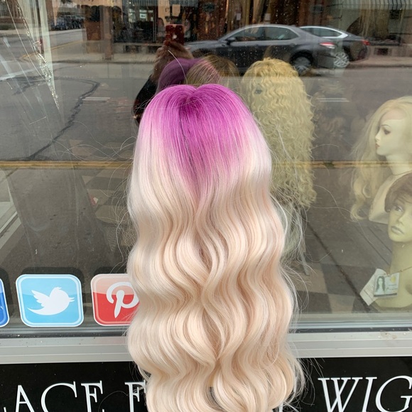 Purple ombré swisslace Lacefront wig 2020